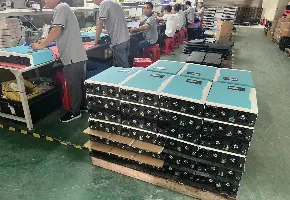 Battery assembly and packing area