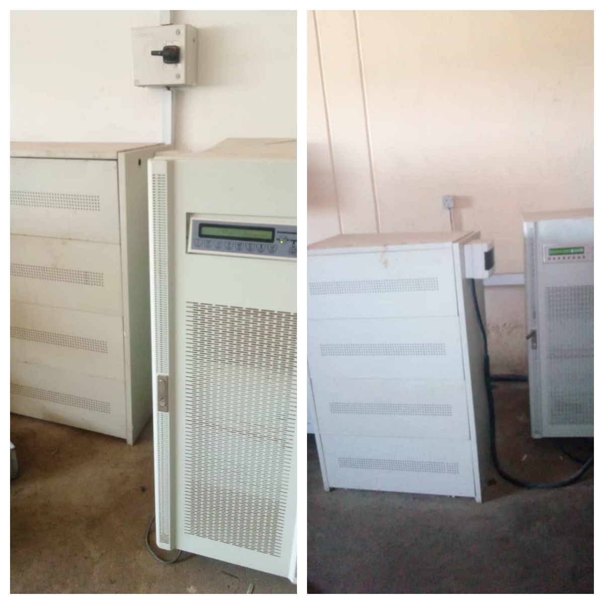 Online Low frequency UPS 30kVA installed in customer’s factory